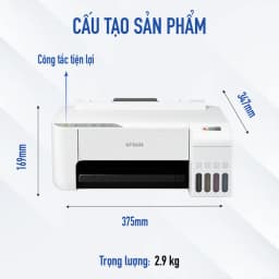 Thumbnail Máy In Phun Màu Đơn Năng Epson EcoTank L1256 (Bao Gồm Bộ Mực Chính Hãng Đi Kèm) 1