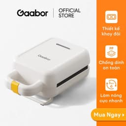 Thumbnail Máy kẹp sandwich GAABOR SM60M-WH01A công suất 600W thiết kế chống dính nướng bánh mì, rán trứng, nướng thịt tiện dụng 3