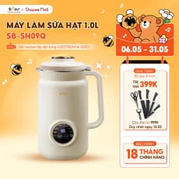 Thumbnail Máy Làm Sữa Hạt Bear 1L Máy Xay Nấu Đa Năng Công Nghệ Xay 3 Chiều, Máy Xay Làm Sữa Hạt, Máy Xay Hạt Làm Sữa SB-SH09Q 1