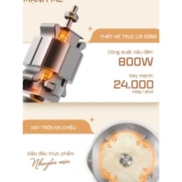Thumbnail Máy làm sữa hạt Masuto 1L xay các loại hạt siêu nhuyễn mịn chống trào bảo hành 12 tháng 4