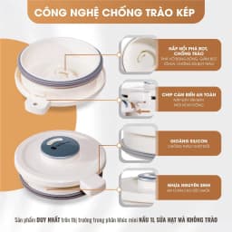 Thumbnail Máy làm sữa hạt Masuto 1L xay các loại hạt siêu nhuyễn mịn chống trào, bảo hành 12 tháng 3