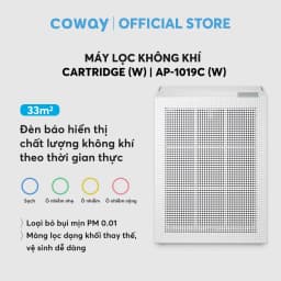 Thumbnail Máy lọc không khí Coway Cartridge (W) AP-1019C (W) 2