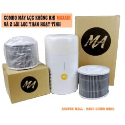 Thumbnail Máy lọc không khí Max Air MA025 và 2 màng lọc than hoạt tính Carbon chính hãng lọc sạch mùi, tiết kiệm hơn 1