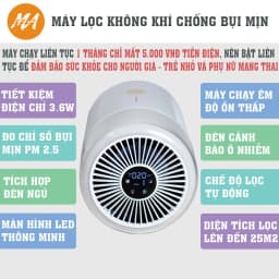 Thumbnail Máy lọc không khí MaxAir MA025 lọc sạch bụi mịn trong 10 phút, bảo hành chính hãng 12 tháng 2