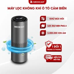 Thumbnail Máy lọc không khí ô tô Medicar lọc bụi mịn, tạo ion âm diệt khuẩn khử mùi chống say xe cho xe hơi 1