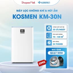 Thumbnail Máy Lọc Không Khí Và Hút Ẩm Kosmen KM-30N, Lọc Chuyên Sâu, Kết Nối Wifi Bằng App - Hàng Chính Hãng 1