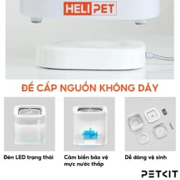 Thumbnail Máy Lọc Nước Cho Chó Mèo Bơm Không Dây PETKIT Solo SE - HeLiPet 2
