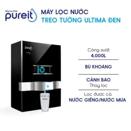 Thumbnail Máy Lọc Nước treo tường/ để bàn Pureit Ultima Đen [BH 12 THÁNG] 2