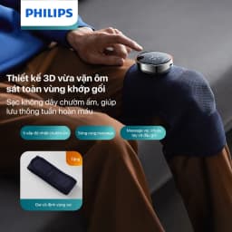 Thumbnail Máy Massage Đầu Gối PHILIPS 5301-thiết kế 3D vừa vặn ôm sát toàn vùng khớp gối,sạc không dây chườm ấm 1