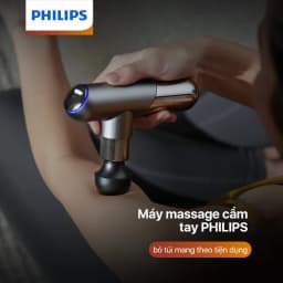 Thumbnail Máy Massage Cầm Tay Mini PHILIPS 7501-6 đầu massage chuyên dụng, lực đấm mạnh 8mm 1