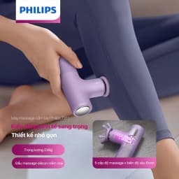 Thumbnail Máy Massage Cầm Tay PHILIPS 7311-kiểu dáng tinh tế sang trọng,thiết kế nhỏ gọn,5 cấp độ massage x biên độ sâu 6mm 1