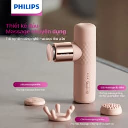 Thumbnail Máy Massage Cầm Tay PHILIPS 3302G-thiết kế dành riêng cho phái đẹp,massage và chườm ấm 2 trong 1 2