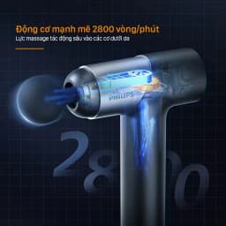 Thumbnail Máy Massage Cầm Tay PHILIPS 7323-3203G Với 7 cấp độ điều chỉnh,Kết hợp 6 đầu massage chuyên dụng 3