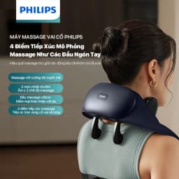 Thumbnail Máy Massage Cổ Vai Gáy PHILIPS 3204N-4 điểm tiếp xúc mô phỏng massage như các đầu ngón tay 1