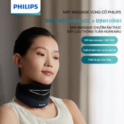 Thumbnail Máy Massage Cổ Vai Gáy PHILIPS 3306N-EMS massage chườm ấm thúc đẩy lưu thông tuần hoàn máu 1