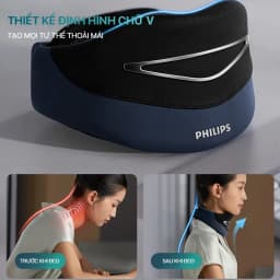 Thumbnail Máy Massage Cổ Vai Gáy PHILIPS 3306N-EMS massage chườm ấm thúc đẩy lưu thông tuần hoàn máu 3