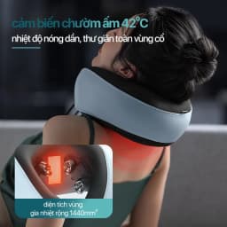 Thumbnail Máy Massage Cổ Vai Gáy PHILIPS 3304-đầu massage sóng 3D, chườm ấm cảm biến,3 chế độ massage 3
