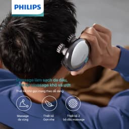 Thumbnail Máy Massage Da Đầu Đa Năng PHILIPS 1301-massage làm sạch,tiện lợi massage khô và ướt 2