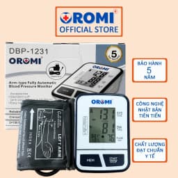 Thumbnail Máy đo huyết áp điện tử bắp tay OROMI DBP-1231 - Có trợ lý ảo tiếng Việt - Hàng chính hãng 1