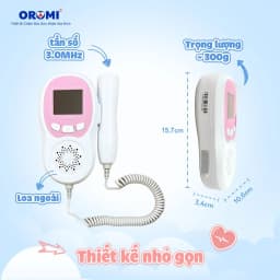 Thumbnail Máy đo tim thai tại nhà cao cấp Oromi CONTEC10CL - Máy nghe tim thai bỏ túi pin sạc 2