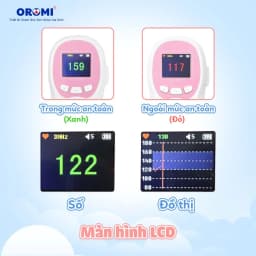 Thumbnail Máy đo tim thai tại nhà cao cấp Oromi CONTEC10CL - Máy nghe tim thai bỏ túi pin sạc 3