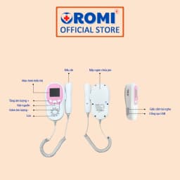 Thumbnail Máy đo tim thai tại nhà cao cấp Oromi CONTEC10CL - Máy nghe tim thai bỏ túi pin sạc 4