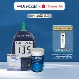 Thumbnail Máy Đo Đường Huyết On Call Plus Kèm Hộp 25 Que Thử Đường Huyết On Call Plus Và 100 Kim Chích Máu [Bảo Hành Trọn Đời] 1