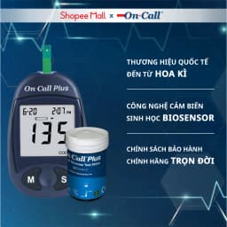 Thumbnail Máy Đo Đường Huyết On Call Plus Kèm Hộp 25 Que Thử Đường Huyết On Call Plus [Bảo Hành Trọn Đời] 2