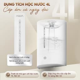 Thumbnail Máy phun sương tạo ẩm AQUA HUS201T 4L, phun sương cấp ẩm, điều khiển cảm ứng đơn giản 4