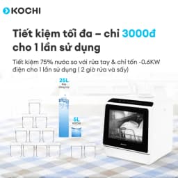Thumbnail Máy rửa chén để bàn không dây C400 va Máy giặt hút vết bẩn thảm nệm sofa H100 - Kochi Vietnam 3