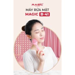 Thumbnail Máy Rửa Mặt Magic B-41, 1.2W, 6000 Rung/Phút, Chống Nước IPX5, Bảo Hành 12 Tháng 2
