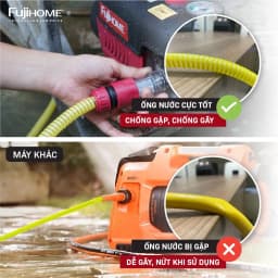 Thumbnail Máy rửa xe FUJIHOME PWX5B cảm ứng từ - Có điều chỉnh áp lực nước đầu ra - Tặng Aptomat chống giật 2