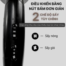 Thumbnail Máy sấy tóc 2 đầu sấy cao cấp Daewoo QL-5923 công suất 1800w, bảo hành 12 tháng 2