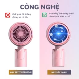 Thumbnail Máy sấy tóc mini hai chiều JIASHI DELADEP tạo kiểu tóc chuyên nghiệp gấp gọn công suất lớn 1500w - MST02 4