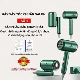 Thumbnail Máy sấy tóc mini HOKU gấp gọn tạo kiểu chuyên nghiệp 2 chiều nóng lạnh 3 tốc độ gió công suất 1800W MST05 1
