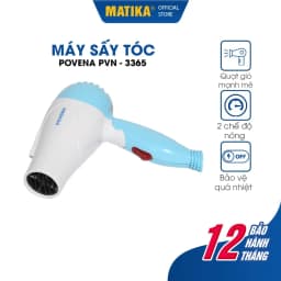 Thumbnail Máy Sấy Tóc Mini POVENA 650W PVN-3365 1