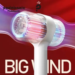 Thumbnail Máy Sấy Tóc Padabanic 2700 Phát Sáng Xanh Sấy Tạo Kiểu Chuyên Nghiệp Tặng Kèm Phụ Kiện 1