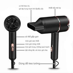 Thumbnail Máy Sấy Tóc Padabanic 2900 Phát Sáng Xanh Gấp Gọn Nhỏ Gọn Tiện Lợi Sấy Tạo Kiểu Nhanh Khô 4