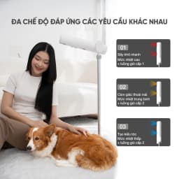 Thumbnail Máy Sấy Tóc Đứng Vietnamrobovac A0D - Sấy Tóc Tự Động- Dưỡng Tóc Mềm Mượt Bằng ion Âm - Điều Chỉnh Góc 180 Độ 4