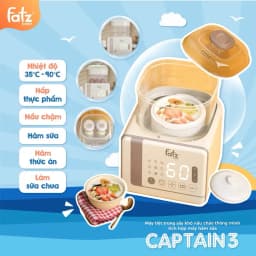 Thumbnail Máy tiệt trùng sấy khô nấu cháo thông minh tích hợp máy hâm sữa Captain 3 FATZBABY FB4326SL 4