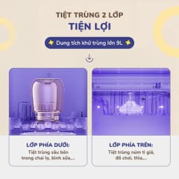 Thumbnail Máy tiệt trùng UV đa năng Chilux U3 - Tích hợp chung chức năng tiệt trùng và bảo quản 24h 3