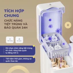 Thumbnail Máy tiệt trùng UV đa năng Chilux U3 - Tích hợp chung chức năng tiệt trùng và bảo quản 24h 4
