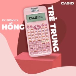 Thumbnail Máy Tính Casio Fx-580VN X Sắc Màu - Hồng Trẻ Trung 4