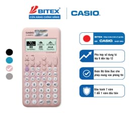 Thumbnail Máy tính học sinh Casio Fx-880BTG màu hồng dành cho học sinh cấp 2 cấp 3 lớp 6 đến lớp 12 chuyên dụng mang vào phòng thi 2