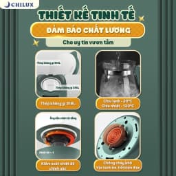 Thumbnail Máy đun nước pha sữa CHILUX đa năng, hâm sữa đúng nhiệt độ, giữ ấm suốt 24H, đun nước khử clo 4