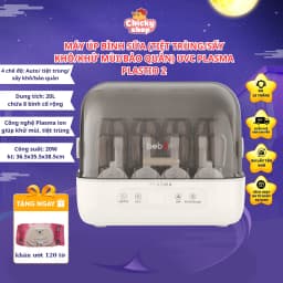 Thumbnail Máy úp bình sữa (tiệt trùng/sấy khô/khử mùi/bảo quản) UVC công nghệ PLASMA Plastio 2 BEBORN SBP02HB 1