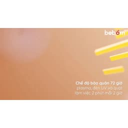 Thumbnail Máy úp bình sữa (tiệt trùng/sấy khô/khử mùi/bảo quản) UVC công nghệ PLASMA Plastio 2 BEBORN SBP02HB 2