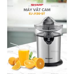 Thumbnail Máy Vắt Cam Sharp EJ-J130-ST Đầu Rót Trực Tiếp - Hàng Chính Hãng Bảo Hành 12 Tháng 1