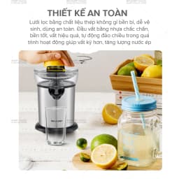 Thumbnail Máy Vắt Cam Sharp EJ-J130-ST Đầu Rót Trực Tiếp - Hàng Chính Hãng Bảo Hành 12 Tháng 3