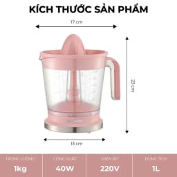 Thumbnail Máy vắt cam tự động Daewoo DEM-JK533 dung tích 1 lít, công suất 40w, bền bỉ, bảo hành 1 năm 3